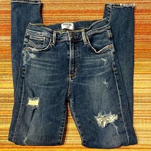 AGOLDE Los Angeles Premium Distressed Skinny Jeans